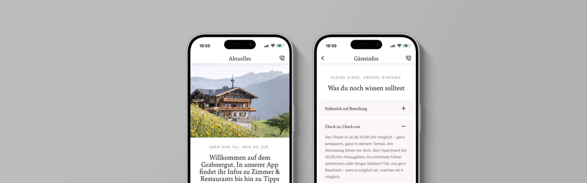 Die Grabnergut Gäste-App